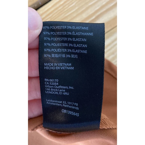 NWT Urban Outfitters Silky Bustier Tank Dress Size Medium Rust Brown MSRP $49 - Picture 4 of 8